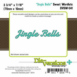 Die-Versions Die-Versions - Sweet Wordlets - Jingle Bells - Lilly Grace Crafts