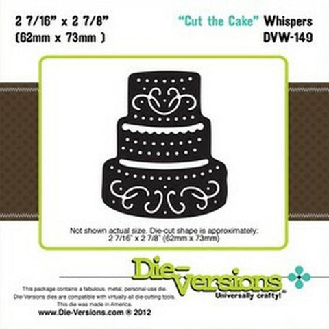 Die-Versions Whispers - Cut The Cake - Lilly Grace Crafts