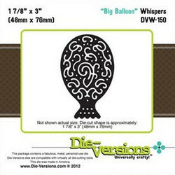 Die-Versions Whispers - Big Balloon - Lilly Grace Crafts