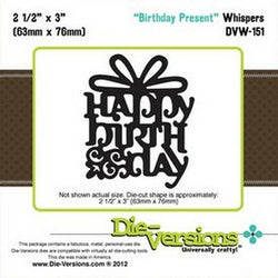 Die-Versions Whispers - Birthday Present - Lilly Grace Crafts