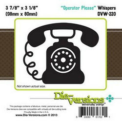 Die-Versions Whispers - Operator Please - Lilly Grace Crafts