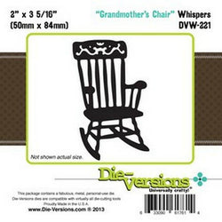 Die-Versions Whispers - Grandmothers Chair - Lilly Grace Crafts