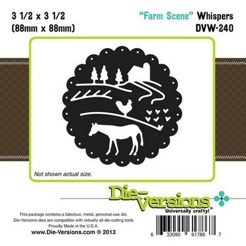 Die-Versions Whispers - Farm Scene - Lilly Grace Crafts