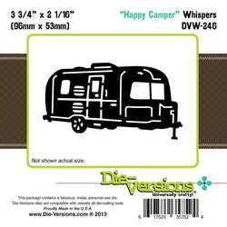 Die-Versions Whispers - Happy Camper - Lilly Grace Crafts