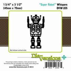 Die-Versions Whispers - Super Robot - Lilly Grace Crafts