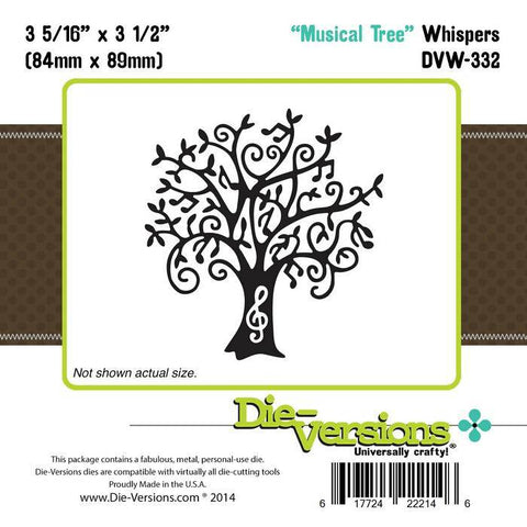 Die-Versions Whispers - Musical Tree - Lilly Grace Crafts