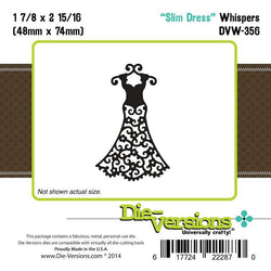 Die-Versions Whispers - Slim Dress - Lilly Grace Crafts