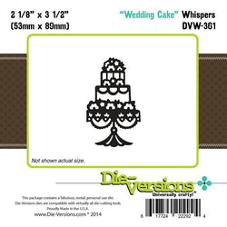 Die-Versions Whispers - Wedding Cake - Lilly Grace Crafts