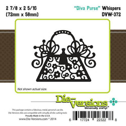 Die-Versions Die-Versions - Whispers - Diva Purse - Lilly Grace Crafts