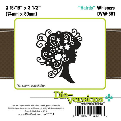 Die-Versions Die-Versions - Whispers - Hairdo - Lilly Grace Crafts