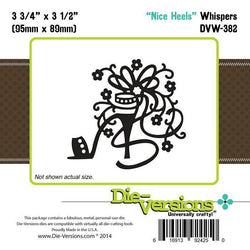 Die-Versions Die-Versions - Whispers - Nice Heels - Lilly Grace Crafts