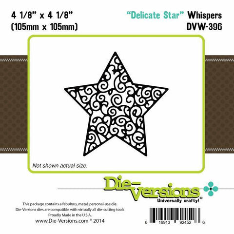 Die-Versions Die-Versions - Whispers - Delicate Star - Lilly Grace Crafts