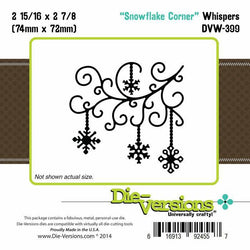 Die-Versions Die-Versions - Whispers - Snowflake Corner - Lilly Grace Crafts