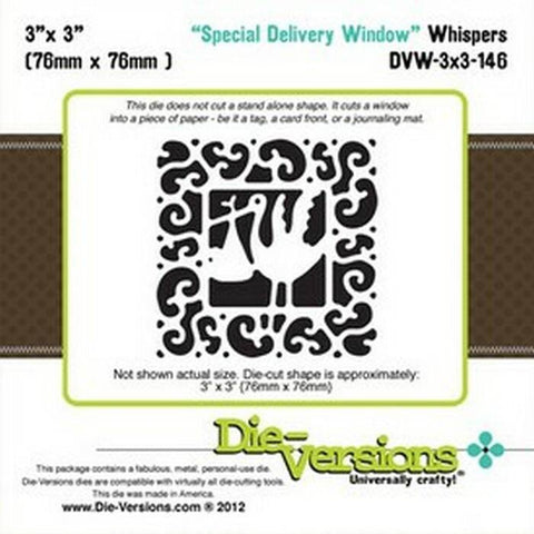 Die-Versions Whispers Special Delivery Window - Lilly Grace Crafts