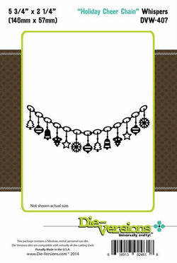 Die-Versions Die-Versions - Whispers - Holiday Cheer Chain - Lilly Grace Crafts