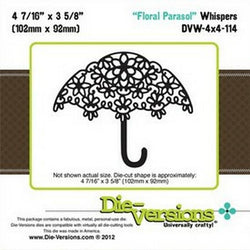 Die-Versions Whispers - Floral Parasol - Lilly Grace Crafts