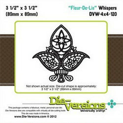 Die-Versions Whispers - Fleur-De-Lis - Lilly Grace Crafts