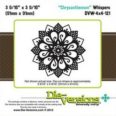 Die-Versions Whispers - Chrysanthemum - Lilly Grace Crafts