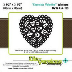 Die-Versions Whispers - Chocolate Valentine - Lilly Grace Crafts