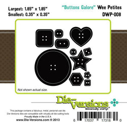 Die-Versions Die-Versions Wee Petites Buttons - Lilly Grace Crafts