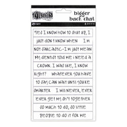 Ranger Industries Bigger Back Chat Stickers Large - White - Lilly Grace Crafts
