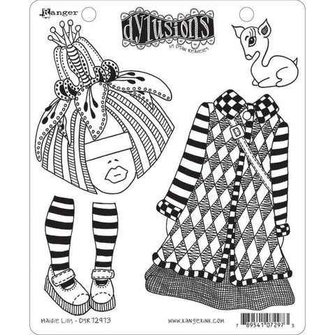 Ranger Industries Maisie Lilly Dylusions Stamps - Lilly Grace Crafts