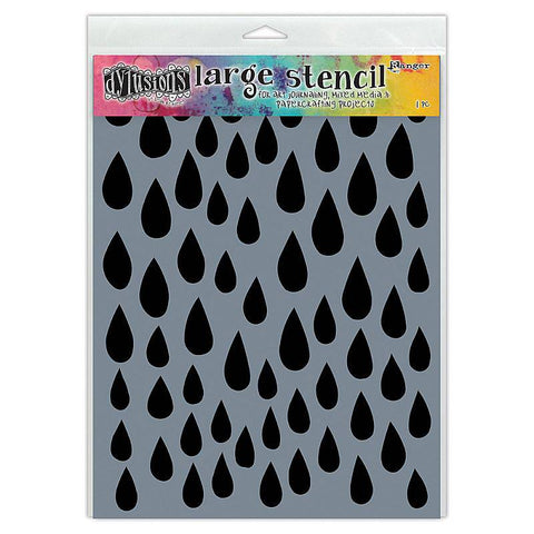 Ranger Industries Dylusions Stencil Raindrops Large - Lilly Grace Crafts