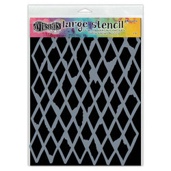 Ranger Industries Dylusion Stencil Diamond in the Rough - Large 9x12 inch - Lilly Grace Crafts