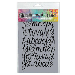 Ranger Industries Dylusion Stencil Modern Script - Small 5x8 inch - Lilly Grace Crafts