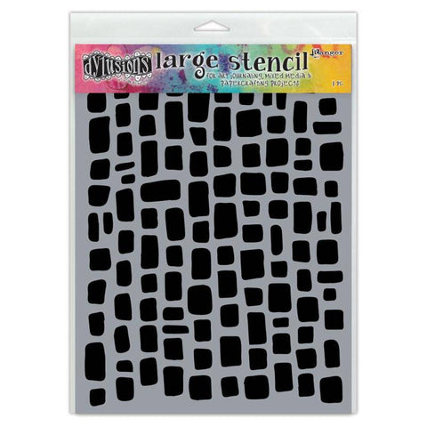 Ranger Industries Sugar Lumps, Large Dylusions Stencil - Lilly Grace Crafts