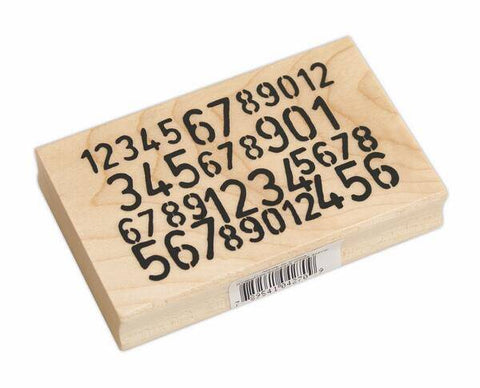 Stamps - Numbers Game Wood Mounted Stamp - Lilly Grace Crafts