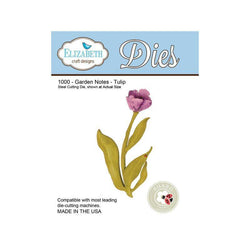 Elizabeth Craft Designs Garden Notes Tulip Cutting Die - Lilly Grace Crafts