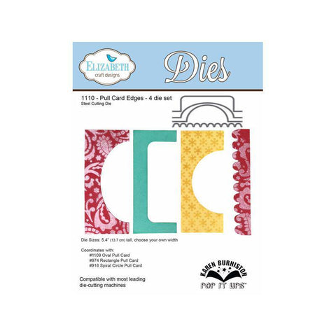 Elizabeth Craft Designs Pull Card Edges Cutting Die - Lilly Grace Crafts