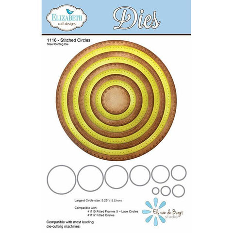 Elizabeth Craft Designs Stitched Circles Dies - Lilly Grace Crafts