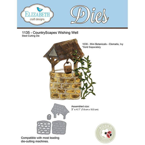 Elizabeth Craft Designs CountryScapes Wishing Well Dies - Lilly Grace Crafts
