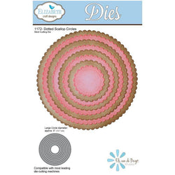 Elizabeth Craft Designs Dotted Scallop Circles Steel Cutting Die - Lilly Grace Crafts