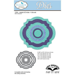 Elizabeth Craft Designs Labels and Circles Dies - Lilly Grace Crafts