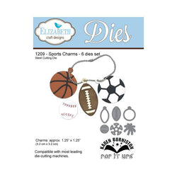 Elizabeth Craft Designs Sports Charms Dies - Lilly Grace Crafts