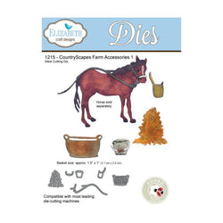 Elizabeth Craft Designs CountryScapes Farm Accessories 1 Dies - Lilly Grace Crafts