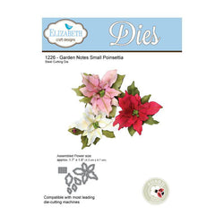 Elizabeth Craft Designs Garden Notes Small Poinsettia Dies - Lilly Grace Crafts