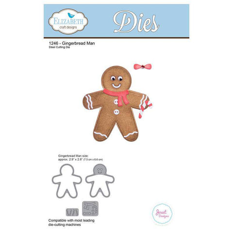 Elizabeth Craft Designs Gingerbread Man Dies - Lilly Grace Crafts