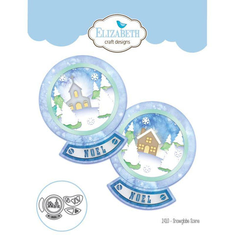 Elizabeth Craft Designs Snowglobe Scene - Cutting Die - Lilly Grace Crafts