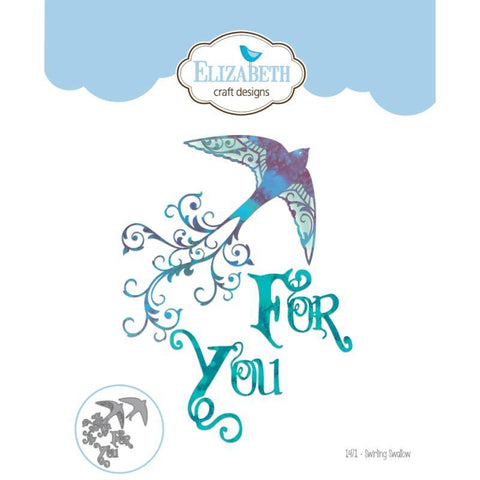 Elizabeth Craft Designs Swirling Swallow - Becky Seddon Designs Craft Dies - Lilly Grace Crafts