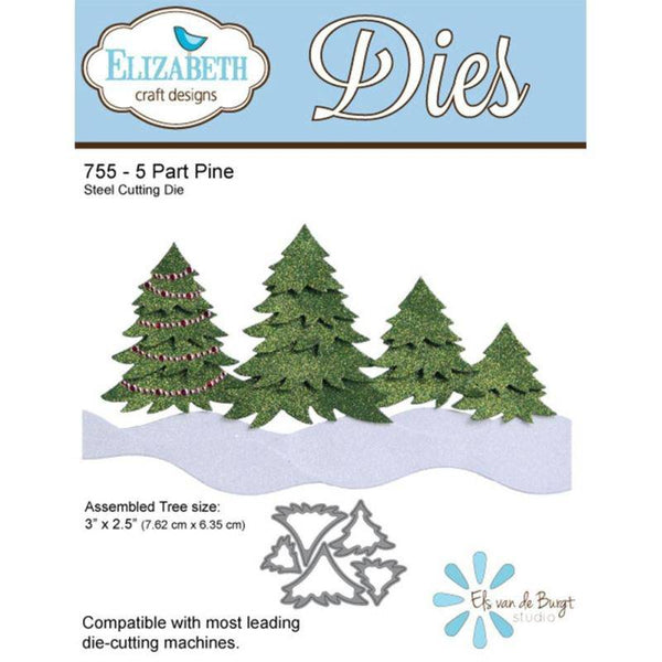 Elizabeth Craft Designs 5 Part Pine Die - Lilly Grace Crafts