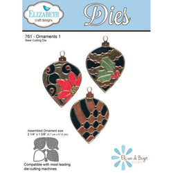 Elizabeth Craft Designs Christmas Ornament Set 1 Die - Lilly Grace Crafts