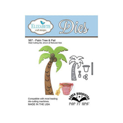 Elizabeth Craft Designs Palm Tree and Pail Cutting Die - Lilly Grace Crafts