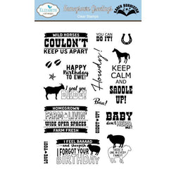 Elizabeth Craft Designs Home Grown Greetings Clear Stamp - Lilly Grace Crafts