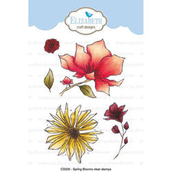 Elizabeth Craft Designs Spring Blooms Clear Stamps - Lilly Grace Crafts