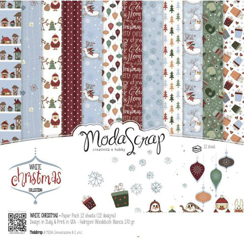 Elizabeth Craft Designs White Christmas 6in. x 6in. Paper Pad - Lilly Grace Crafts