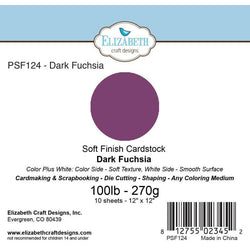 Elizabeth Craft Designs Soft Finish Cardstock Dark Fuchsia - Lilly Grace Crafts